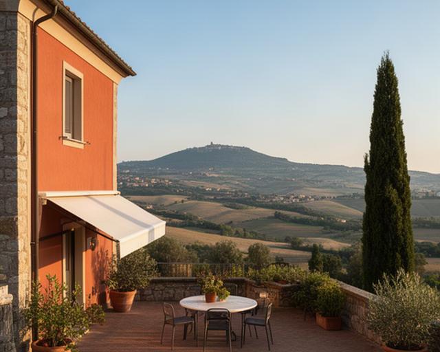 Piccola struttura ricettiva dei Castelli Romani con terrazza affacciata sul paesaggio